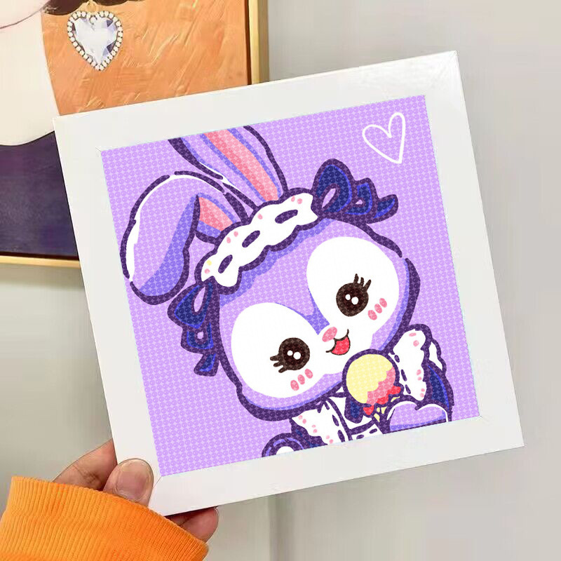 Nuevo dibujo de diamante infantil de labu diy pegatinas de diamante con marcos de fotos hechas a mano diy puzzle pegatinas de mampostería image 92
