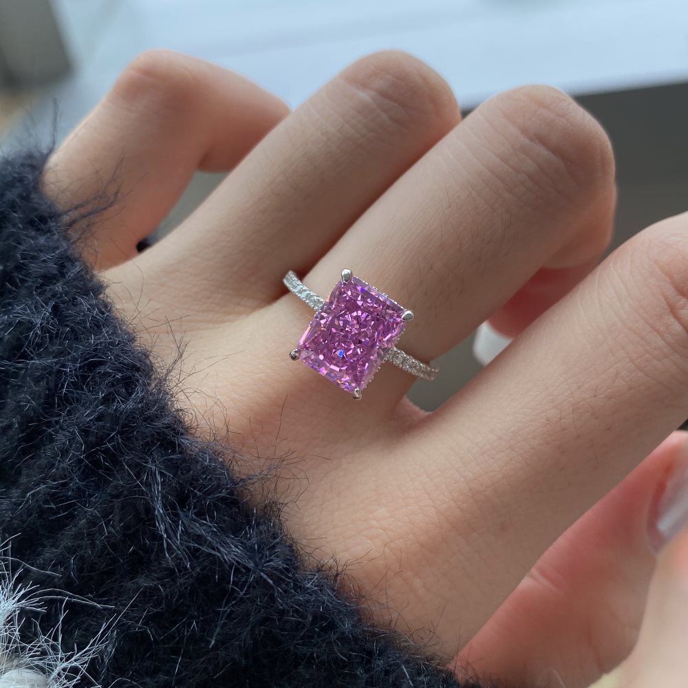 10g Weight Zircon Inlay Material Rings Classification 6, 9 Ring Size 1 Piece Quantity Holiday, Daily Occasion 925 Sterling Silver Material Geometric Pattern Women's Gender Plating Design Elegant, Luxurious, Simple Style Style 925 Sterling Silver Zircon Geometric Rings 26