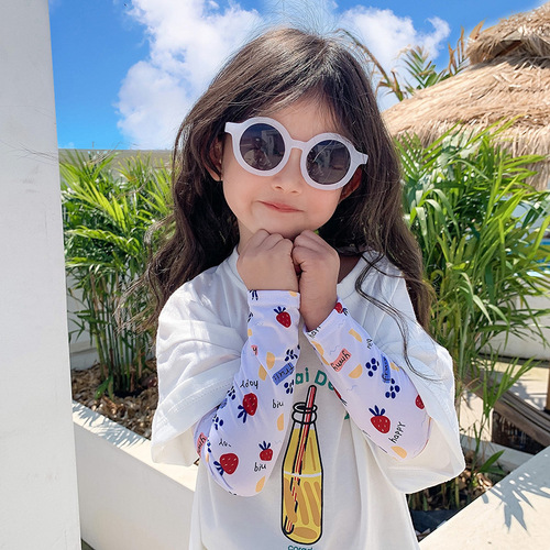 儿童墨镜 儿童太阳镜 防紫外线复古时尚卡通宝宝遮阳拍照走秀眼镜