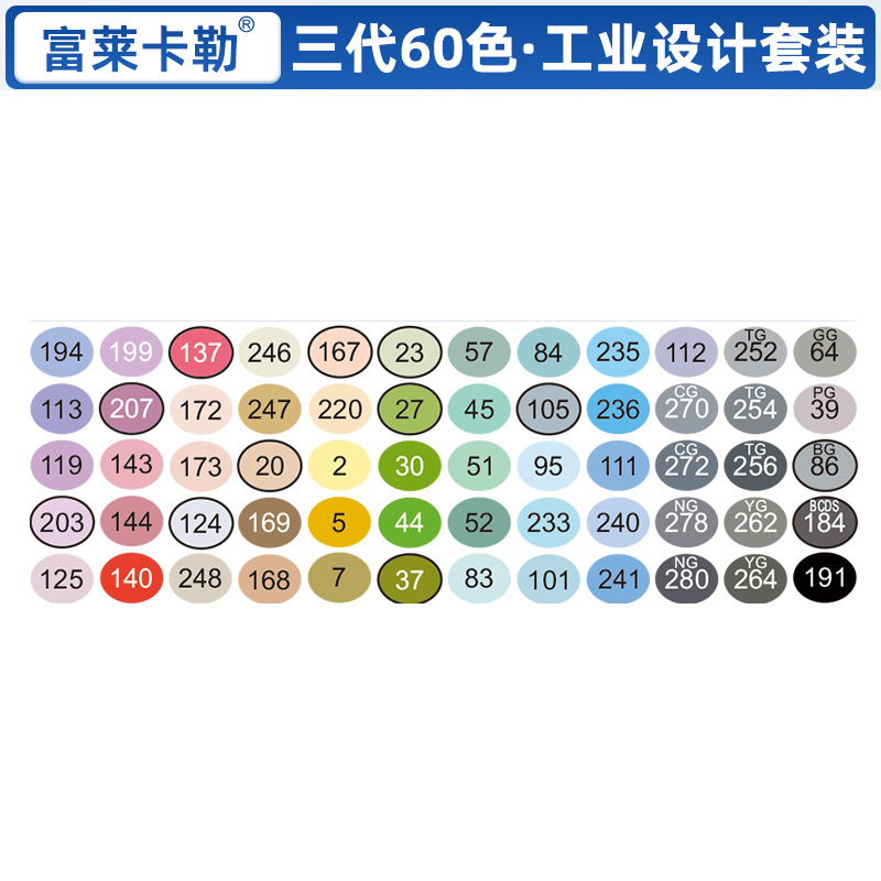 Xiupu Fule Kaler tres generaciones de rotuladores de cabeza suave alcohol aceite arte suave prueba de arte especial pluma importada