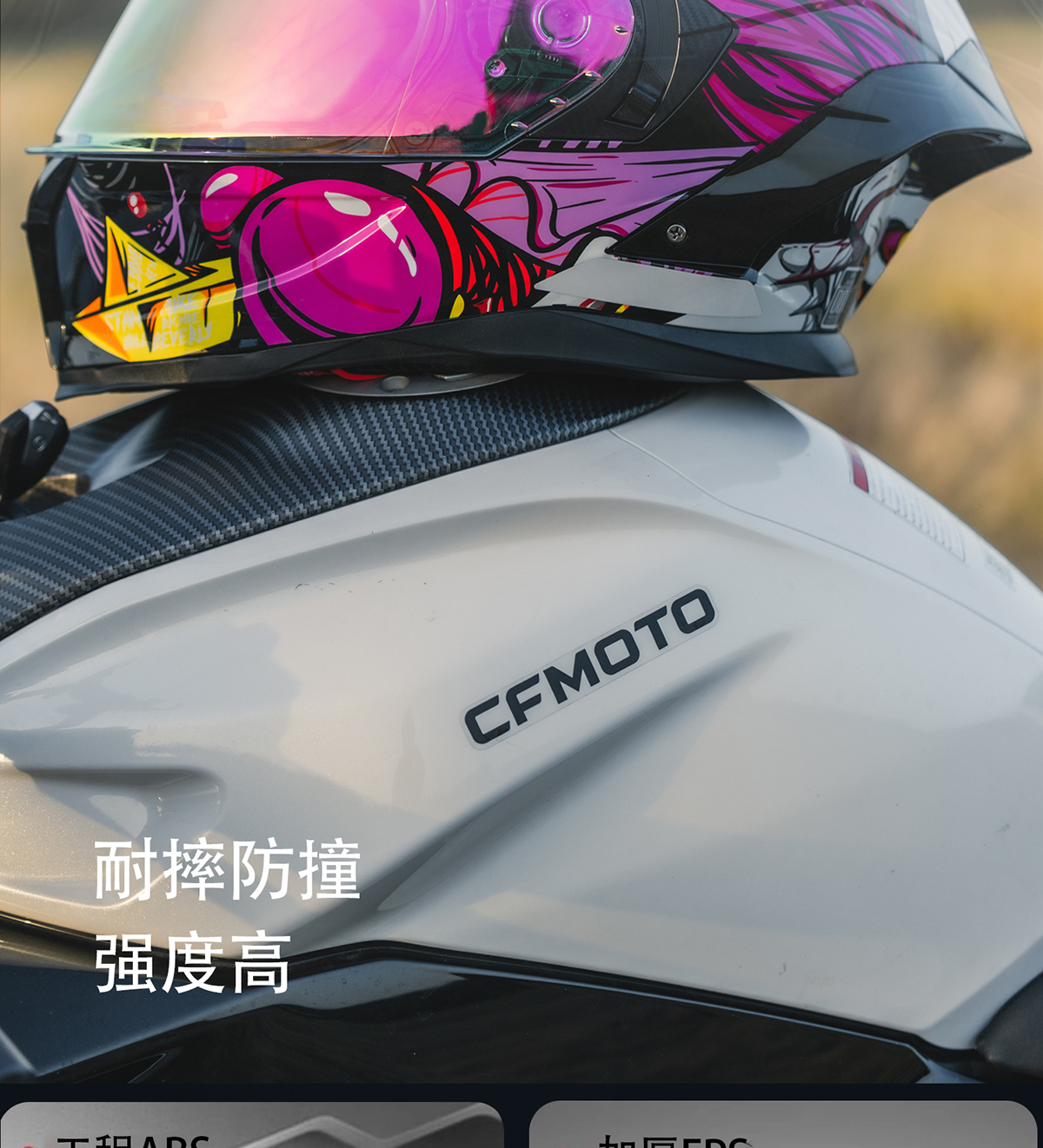 Motorcycle Helmet Full Face 3C Certified with Bluetooth Cat Ears