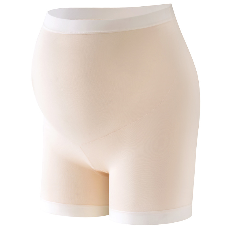 Ropa interior de maternidad, pantalones de seguridad, anti-brillo dos en uno, estilo fino de verano de primavera y verano, cintura alta, abdomen, pantalones cortos, leggings