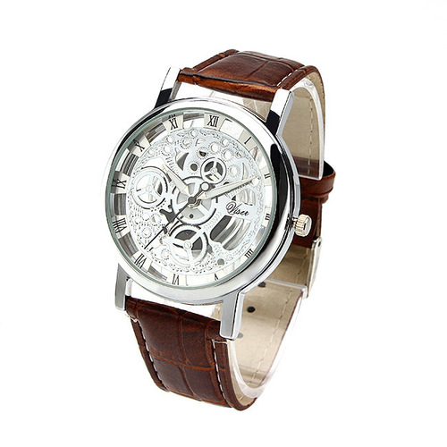 2025 Cross-border New Business Men's Non-Mechanical Watch with Hollow Design Strap Watch Dropshipping One Piece
