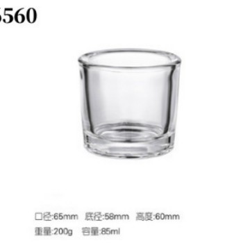 厂家批发蜡烛杯透明玻璃容器香薰空杯卧室浪漫烛台摆件玻璃杯|undefined