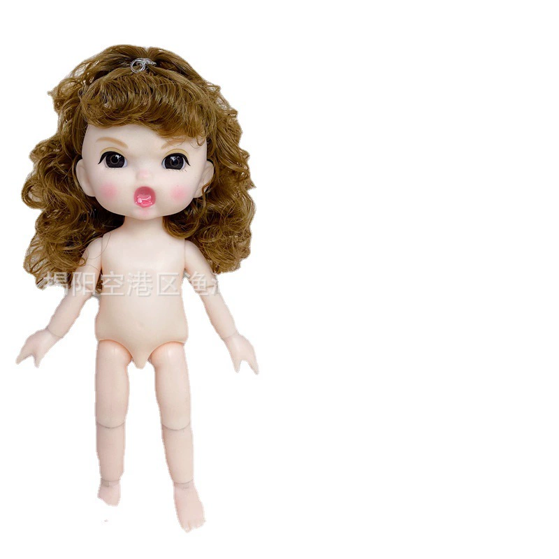 16–17 см кукла-голова Naked Doll, OB11, замена тела 8-точечный BJD, девочка с 13 суставами, смена макияжа