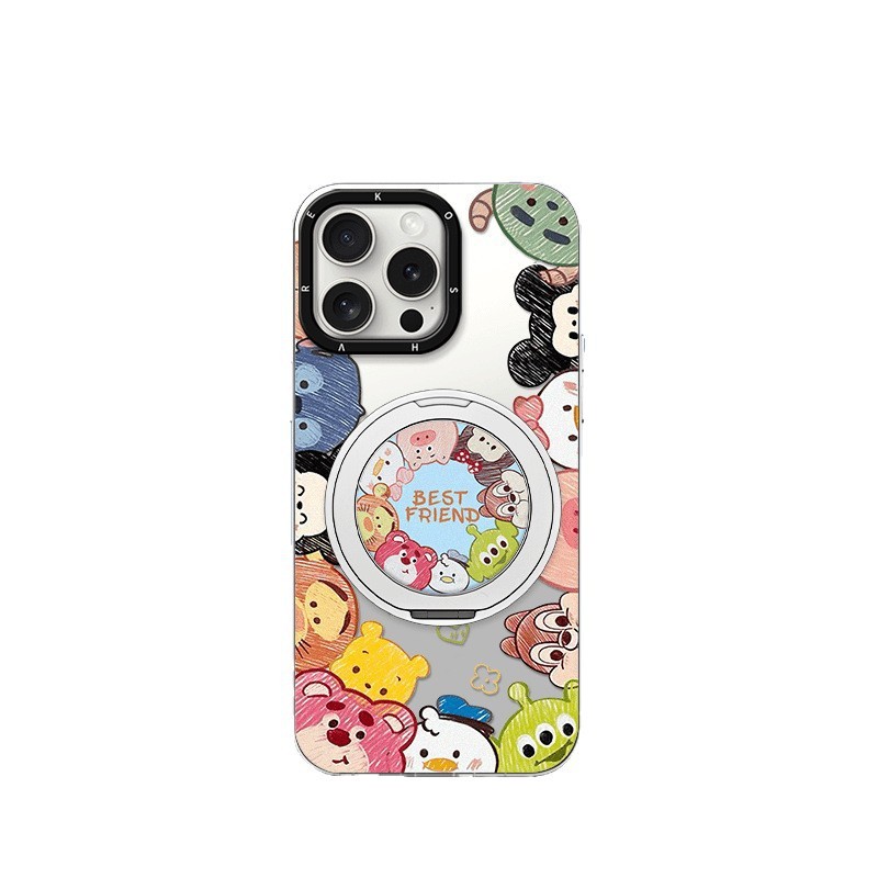满屏动物适用iPhone苹果16/15promax手机壳14元气13磁吸支架12/11|undefined