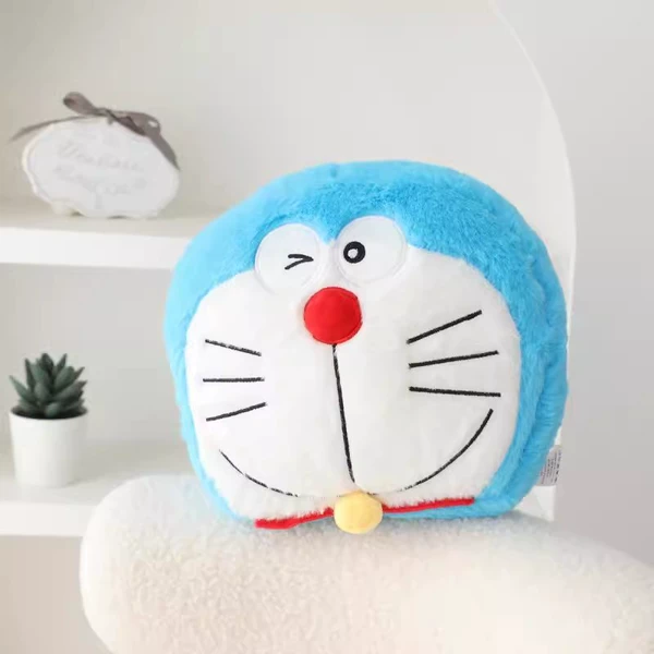 A squinting car pillow