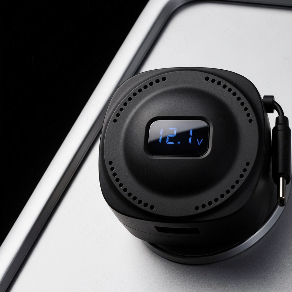 Avtomobil üçün 3-ü 1-də Bluetooth Şarj Cihazı, Çəkilən Kabel