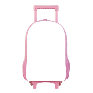 Cross-border Trolley school bag DIY thermal transfer blank consumables trolley backpack three-color optional