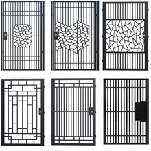 铝合金庭院花园门乡村双开门户外镀锌门户外别墅门铁艺不锈钢小门