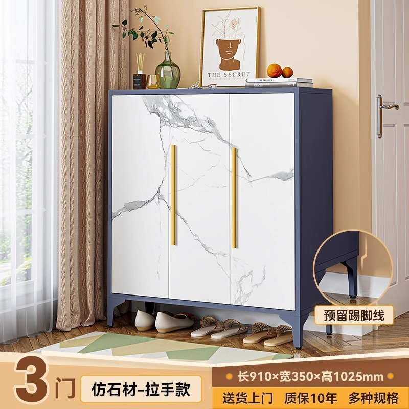 Gabinete de zapatos de acero para el hogar gabinete de almacenamiento entrada Zapatero moderno simple de gran capacidad armario interior y exterior con puerta image 24