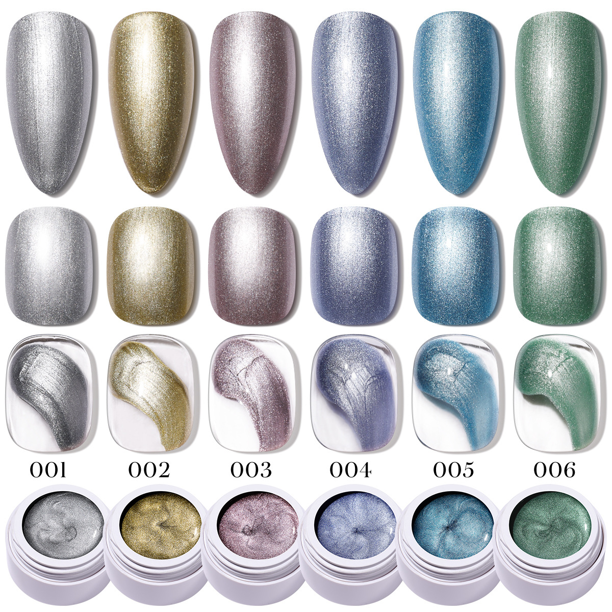 Manicure japonés pegamento metálico oro y plata pintura francesa pegamento de dibujo gancho de borde pegamento de pintura pegamento de esmalte de manica espejo