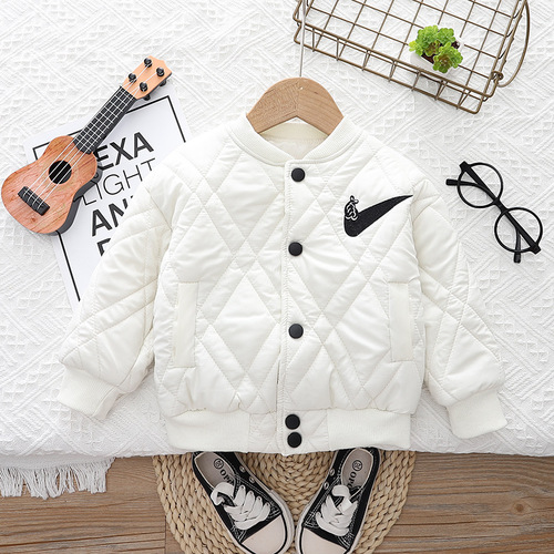 Children's Korean-style baseball suit  new cotton-lined thick autumn and winter unisex children's cotton jacket outerwear trendy dropshipping