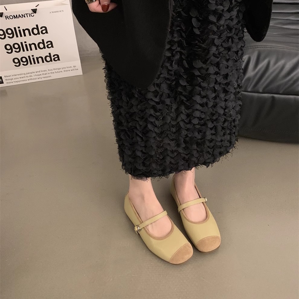 Xiaoxiang viento plateado nuevo estilo chino zapatos retrógrados franceses zapatos de ballet zapatos de primavera y verano zapatos de mujer