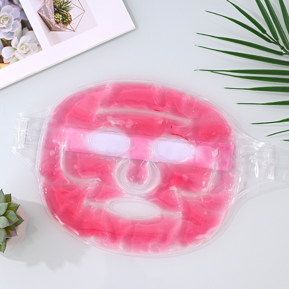 Máscara de hielo, máscara de hielo, máscara de ojos, bolsa de hielo, máscara facial, artefacto de recuperación posoperatoria, compresa caliente, enfriamiento facial completo, máscara facial súper suave