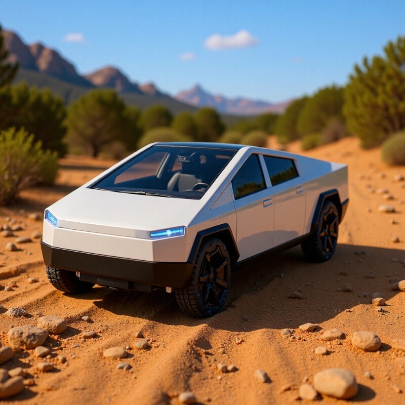 Children's Artificial Remote Control Toy Car Four-Way Remote Control Car Cyber Electric Car Fall-Resistant Toy Tesla Car Model