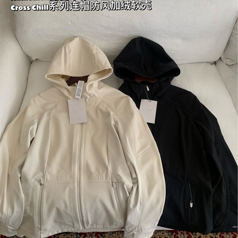 Putian High-End Version Cross Chill Lulu Softshell Hooded Windproof Yoga Sports Breathable Jacket Putian High-End Version Cross Chill Lulu Softshell Hooded Windproof Yoga Sports Breathable Jacket