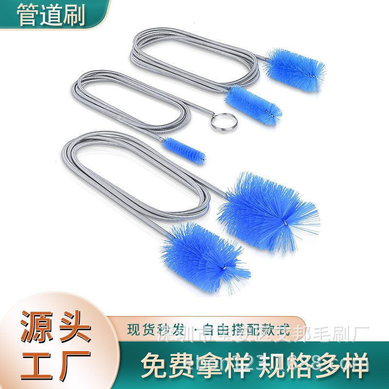 Drainage Brush Set 3-Piece Set with Double Head and Stainless Steel Pipe Cleaning Brush for Kitchen Sink and Pipe Drainage Brush Set 3-Piece Set with Double Head and Stainless Steel Pipe Cleaning Brush for Kitchen Sink and Pipe