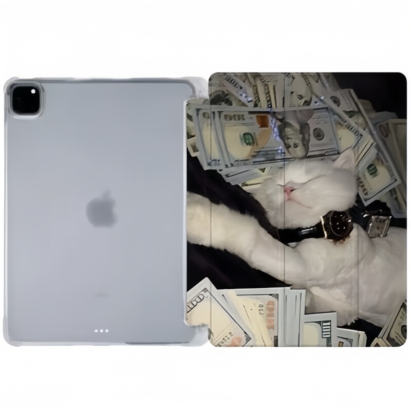 Cartoon sleeping kitten tablet protective case for iPad 10/11/12 generation/Air4/5/6/8/10 Cartoon sleeping kitten tablet protective case for iPad 10/11/12 generation/Air4/5/6/8/10