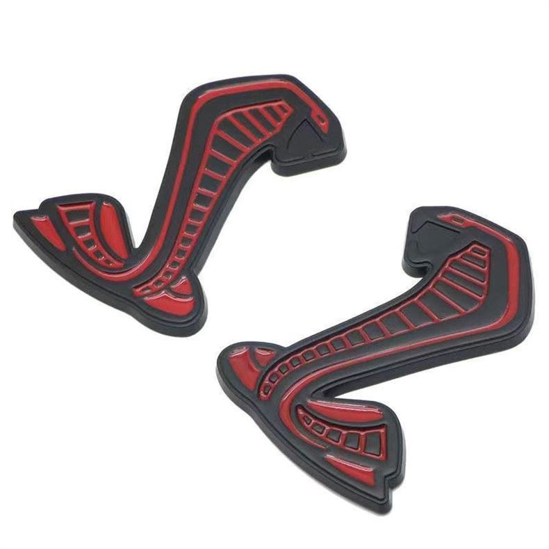 Personalized 3D three-dimensional Mustang car emblem, Shelby front grille emblem, Mustang car emblem, modified Cobra tail emblem, personalized and creative
