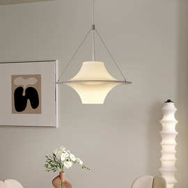 海鸥吊灯中古风餐厅灯法式奶油房间卧室主灯设计师吧台岛台飞碟灯