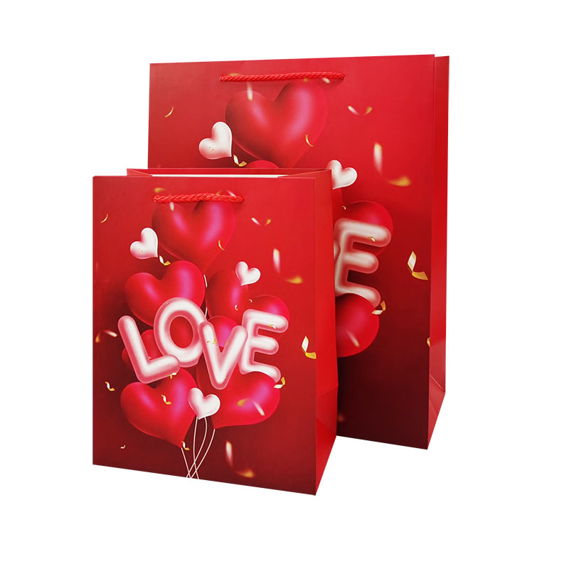 La Saint-valentin Dame Dessin Animé Carte En Papier Fête Date Sacs Cadeaux display picture 1