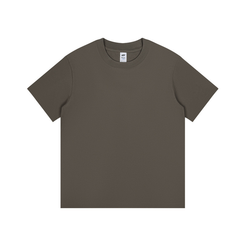 半袖tシャツ男230グラム重ポンド精櫛綿カップル純綿純色ゆるい半袖潮牌にシャツをかける|undefined