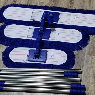 New Dust Mop Flat Mop Commercial Household Cotton Mop Cloth Head Large Factory Hotel Thickened Floor Mop