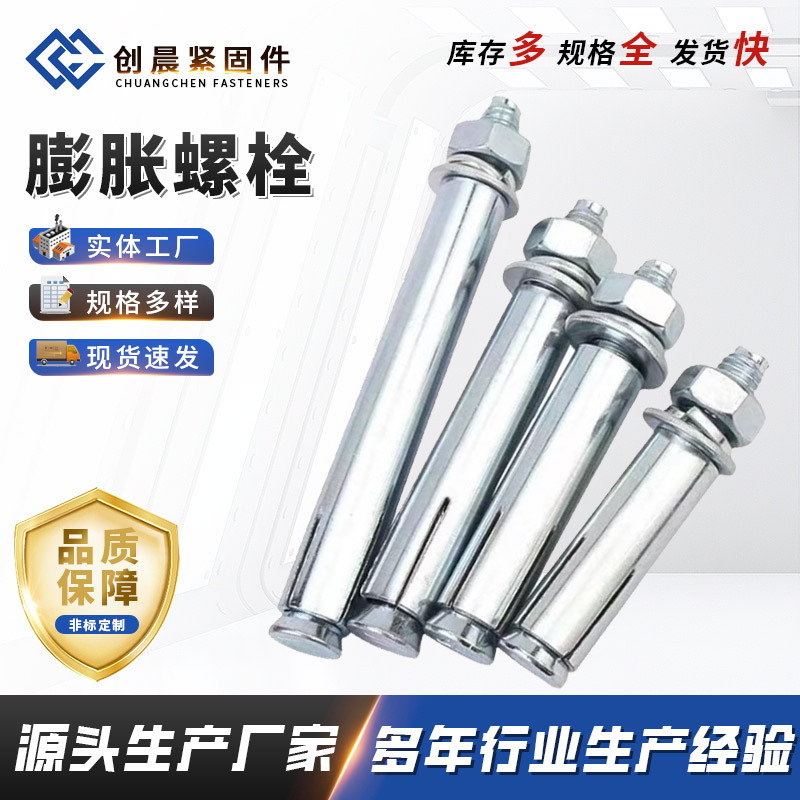 厂家直供 支持定 制各种型号镀锌碳钢材质螺栓膨胀螺栓挂钩螺丝