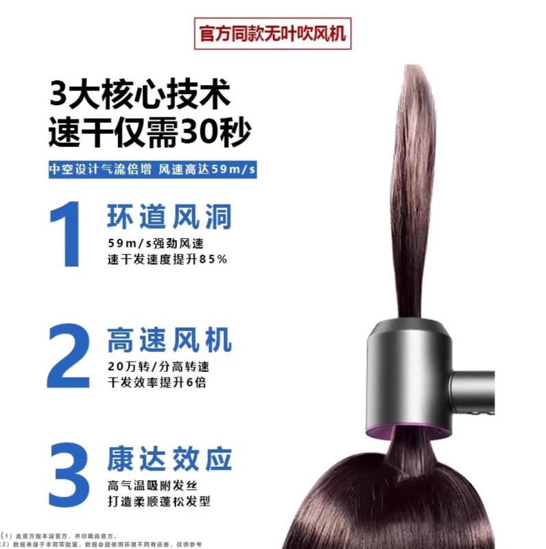 Huaqiangbei 同じスタイルのヘアドライヤー家庭用マイナスイオンヘアケア強風速乾小型ポータブル高速ヘアドライヤー|undefined