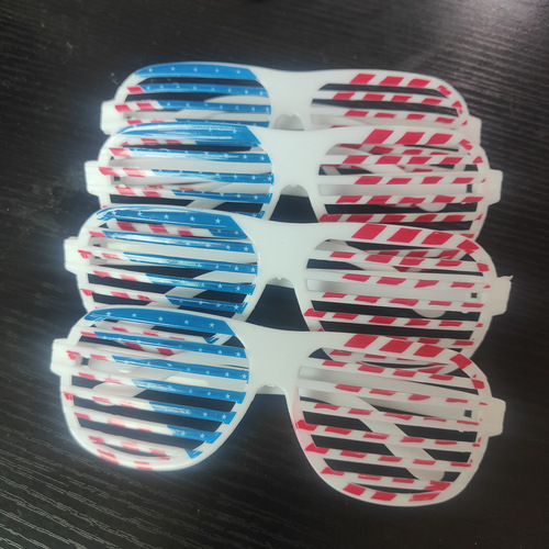 American Flag Blinds Glasses Independence Day Theme Party Photo Glasses Funny Glasses Wholesale Customization