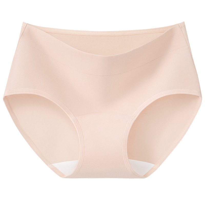 Bragas de algodón suave de cintura media, entrepierna antibacteriana, entrepierna de algodón, entrepierna más larga, abdomen de gran tamaño, caderas, calzoncillos transpirables de algodón para mujer