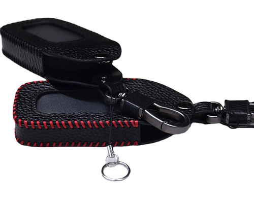 First-layer cowhide car remote control cover Genuine leather car key bag Universal style genuine leather hand-threaded and stitched key bag