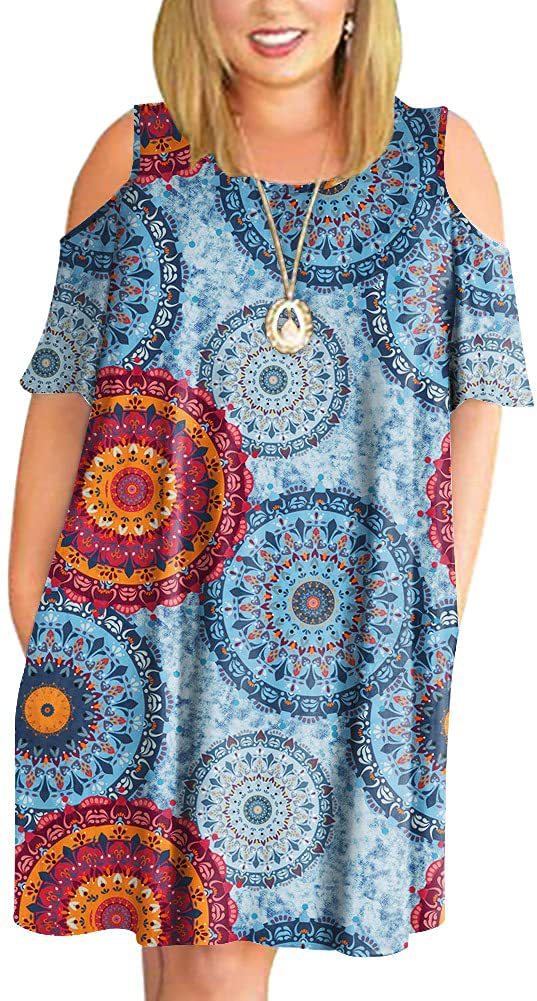 2025 primavera y verano nueva Europa y América transfronteriza Amazon AliExpress ropa de mujer cuello redondo mangas cortas hombros abiertos vestido impreso image 32