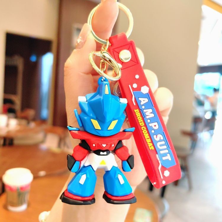 Dibujos animados pvc serie de anime llavero juego de marea muñeca llavero de coche bolsa colgante máquina de garra regalo al por mayor