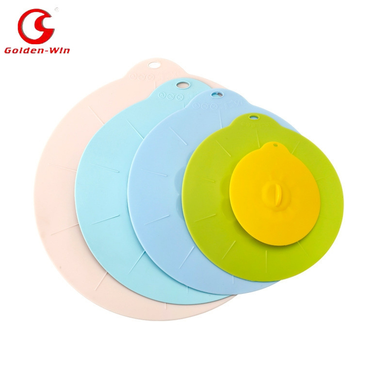 Food Grade Silicone Fresh-Keeping Lid Amazon Hot Selling Silicone Pot Lid Bowl Lid Five-Piece Set Wholesale Silicone Microwave Oven Lid