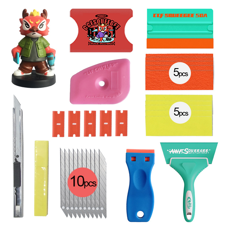 Qili Auto Film Tools Juego de raspador de película de cambio de color Juego de raspador de película solar Juego de herramientas especiales para película image 5