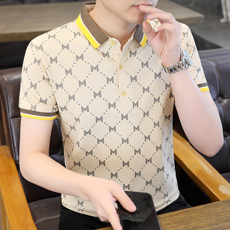 Venta al por mayor de una pieza-5058 Camisa POLO impresa completa de alta calidad de verano Camiseta de manga corta para hombres de moda-Verano 8