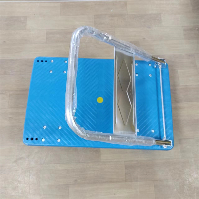 Carga de plástico plano rueda silenciosa plegable imprimible coche tortuga placa de plástico azul carro de plástico carro