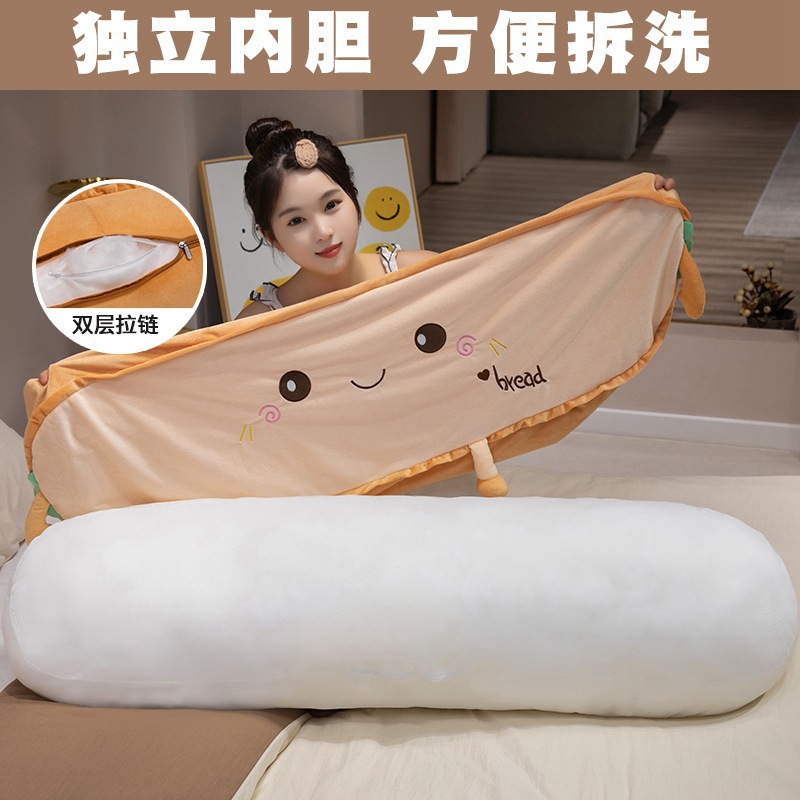 almohada de pan largo almohada de abrazo sofá almohada de cabecera almohada de respaldo almohada de cintura cintura abrazadera de piernas en la cama para todas las estaciones