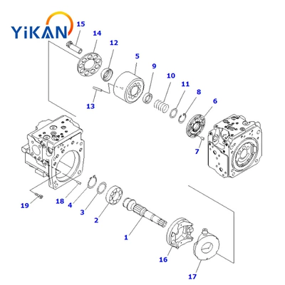 Ötürücü vallar HPV95 hydraulic