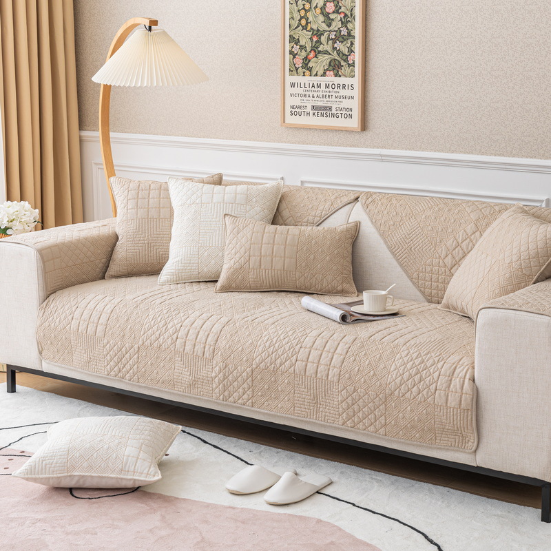 Housse de canapé romantique minimaliste européenne élastique_voghion.com