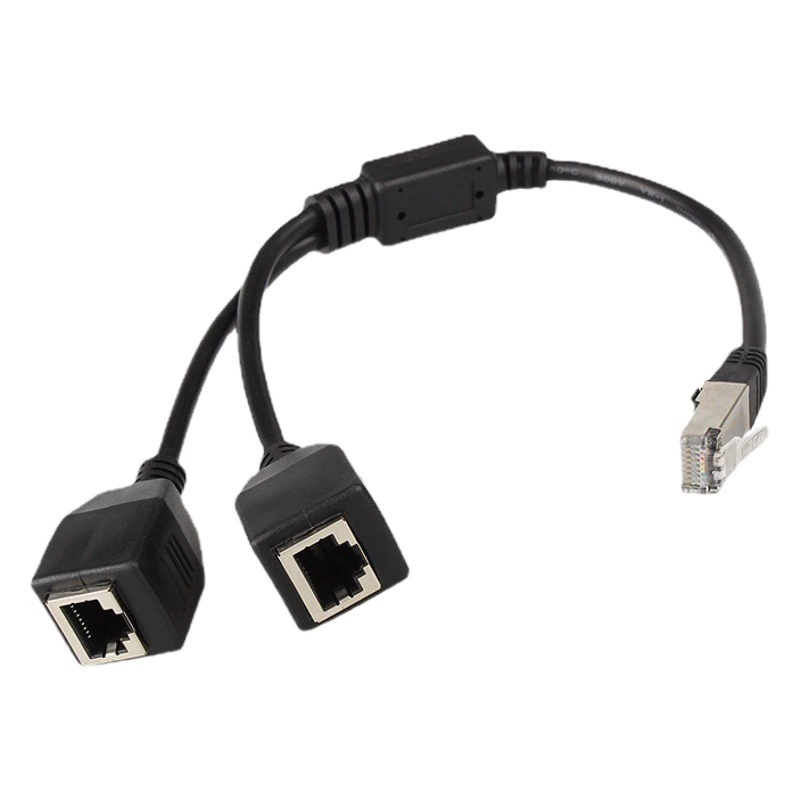 Cat5 RJ45 одноточечный сетевой порт с двумя шнами одноточечный двухлинейный сетевой кабель одна точка два CAT6 одна точка три