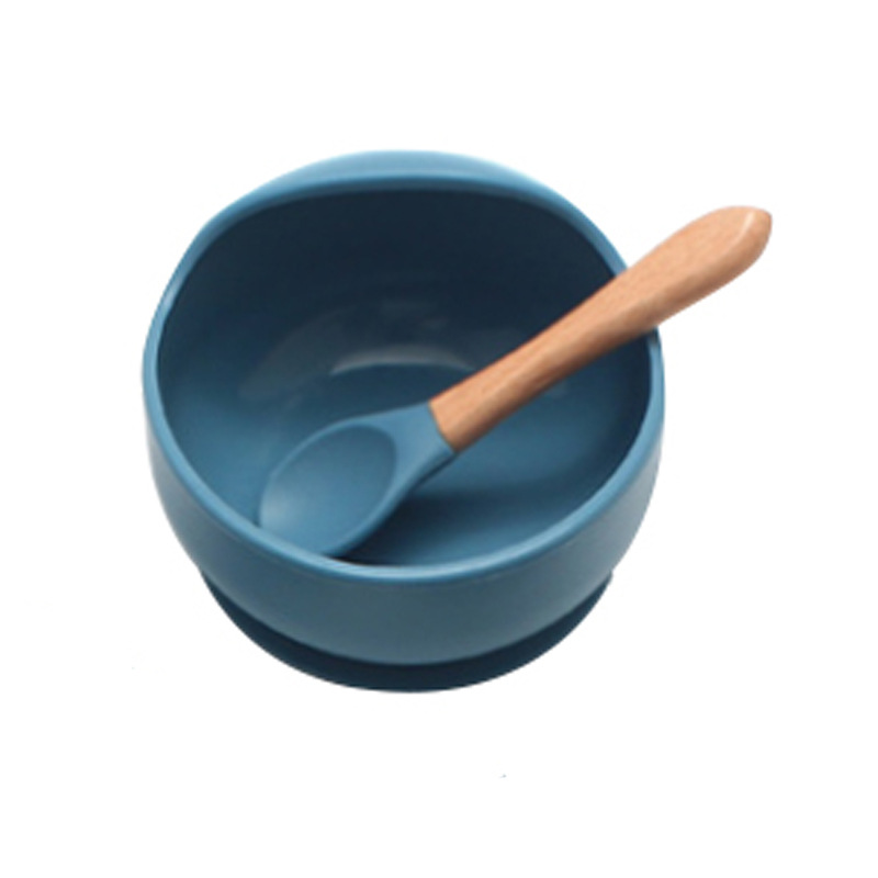 Navy blue—bowl+spoon