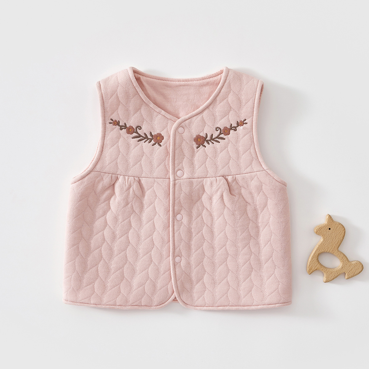 Baby chaleco de invierno y otoño, abrazadera de pony recién nacido, primavera y otoño, tres capas de chaleco caliente para bebés y niños pequeños, ropa interior