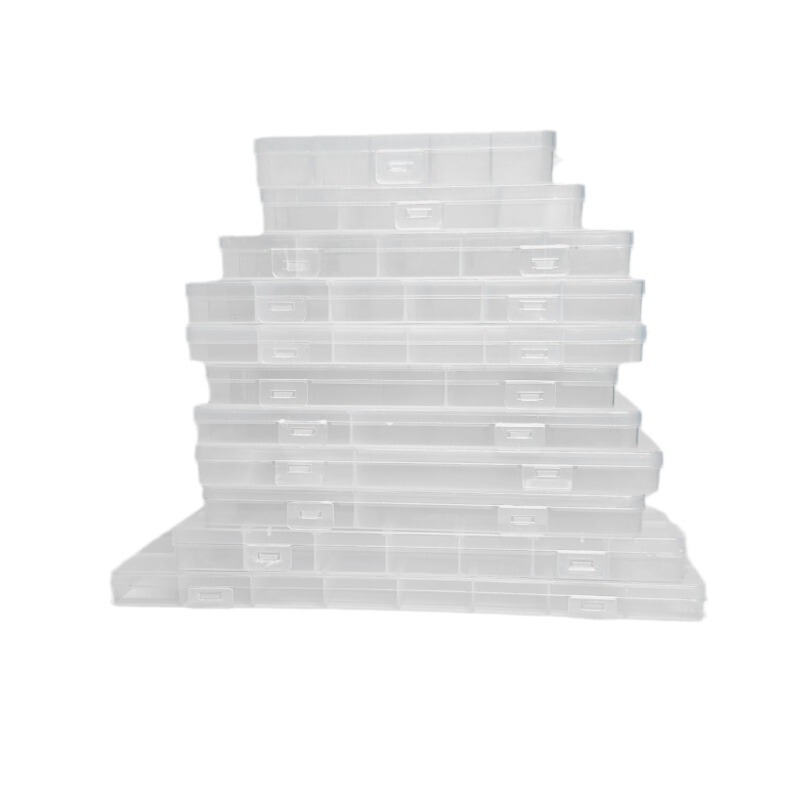 In-Stock 24-Compartment Storage Box 5530 Set Box for Bead Crafts, 30-Compartment Pp Plastic Box, Transparent Compartment for Nail Art Rhinestones and Beads Storage