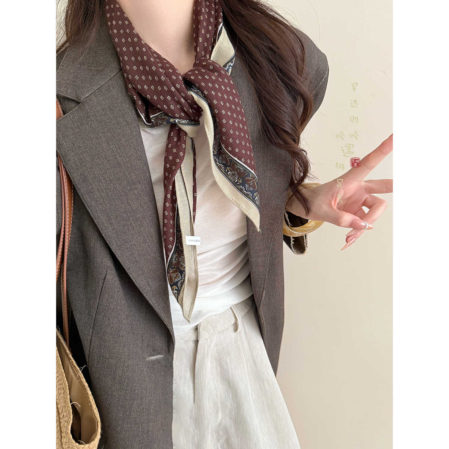 Foulard quadrato in seta paisley vintage per donna sciarpa_voghion.com