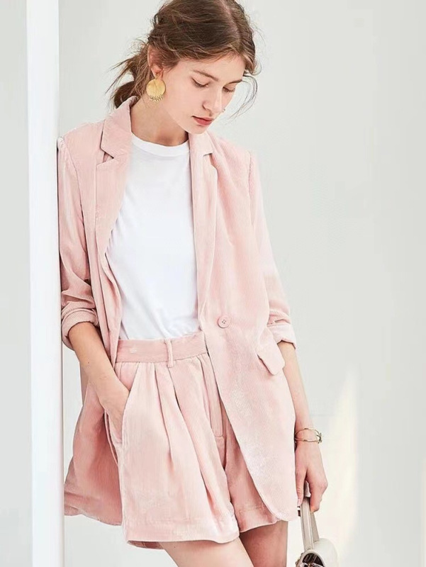 2023 spring and summer thin socialite temperament commuter versatile mid-length silk velvet suit jacket for women