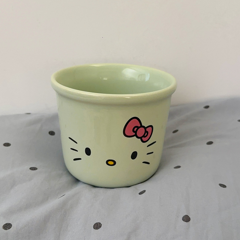 可爱猫咪马克杯陶瓷杯高颜值情侣款家用喝水杯子少女心手握咖啡杯|undefined