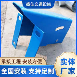 高速公路三波防撞护栏飞机翅防阻块 热镀锌喷塑防阻块厂家现货